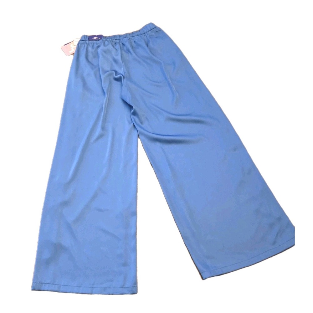 New Joy Lab Low-Rise Satin Tear Away Track Pants Blue Women’s Sz XS - Picture 4 of 5